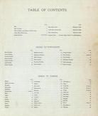 Table of Contents, Wood County 1886